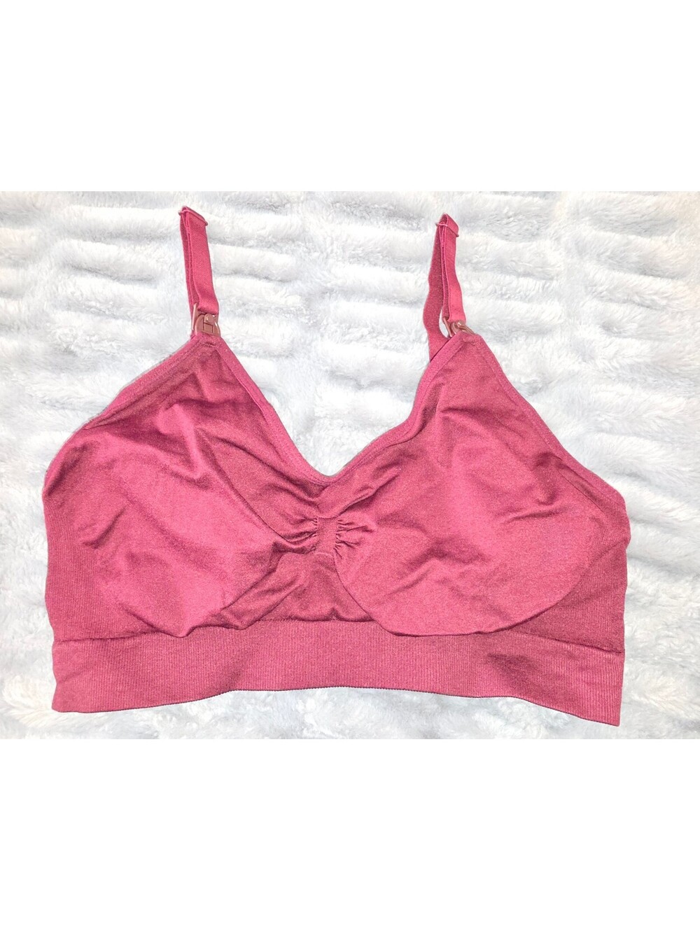 Pink seamless bralette size XL